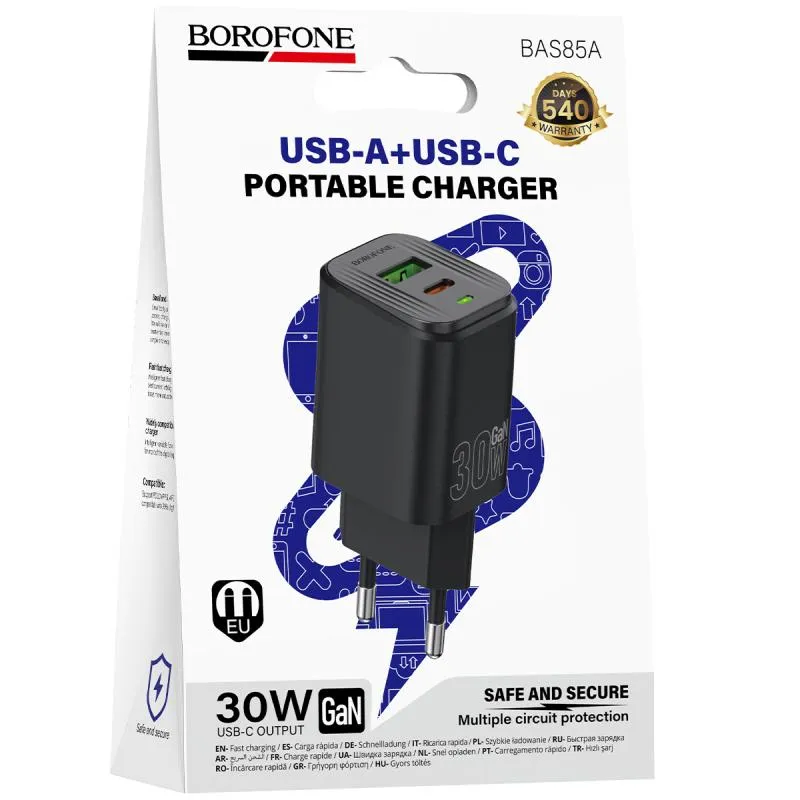 МЗП Borofone BAS85A Star PD30W+QC3.0 Black — фото 2