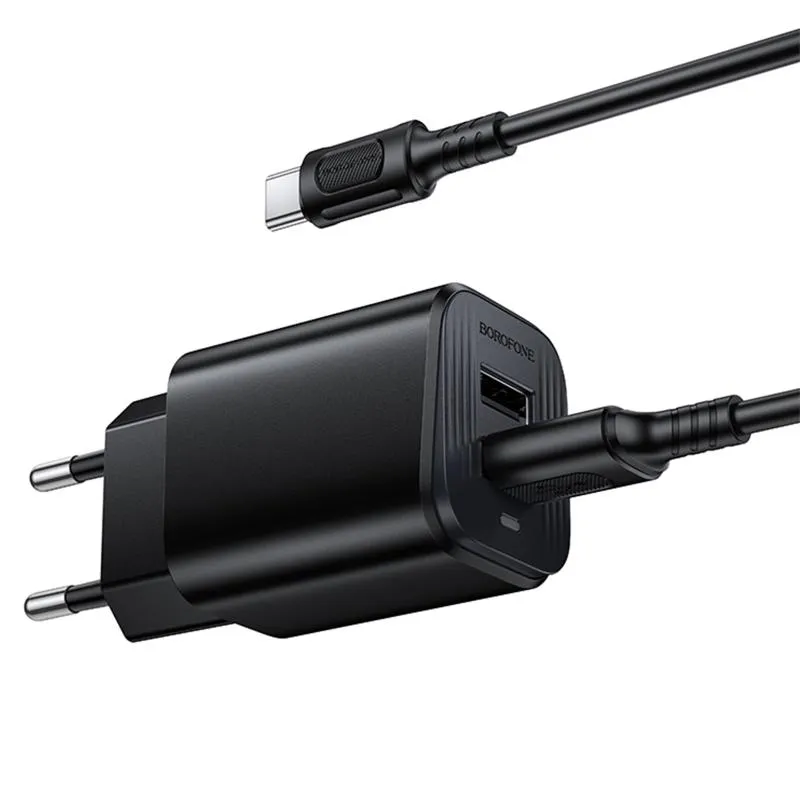 МЗП Borofone BAS81A Star 10.5W + кабель USB to Type-C Black — фото 3