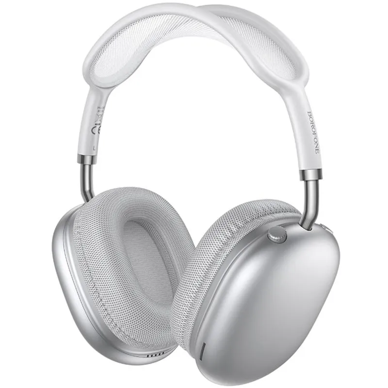 Накладні бездротові навушники Borofone BO36 Tone Silver