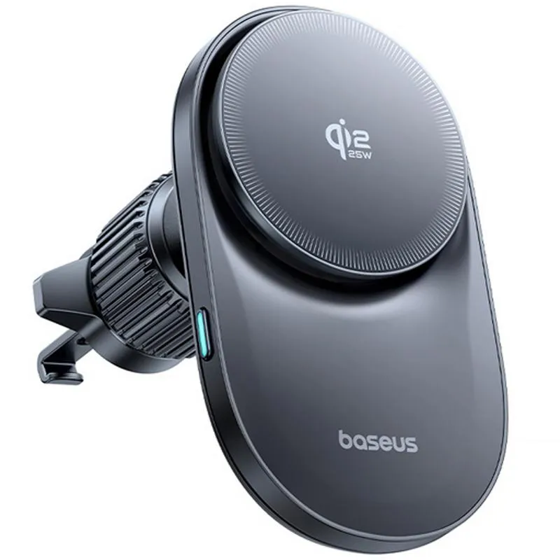 Автотримач з БЗП Baseus PrimeTrip VC2 Pro Qi2.2 25W (air outlet) (C0013N) Cosmic Black