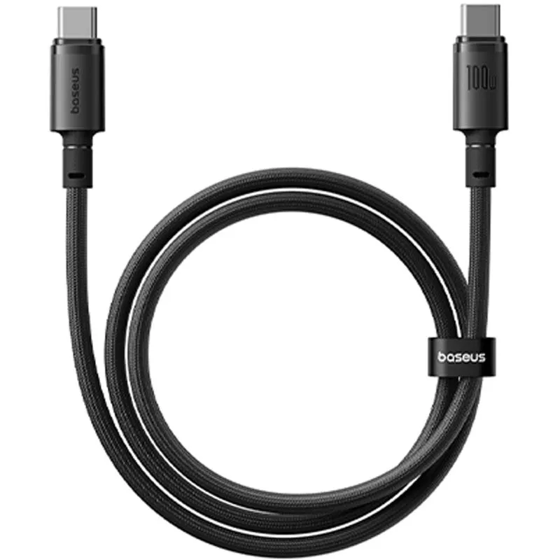 Дата кабель Baseus New Braided Type-C to Type-C 100W Cosmic Black
