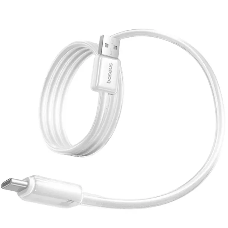 Дата кабель Baseus Crystal USB to Type-C 100W Moon White