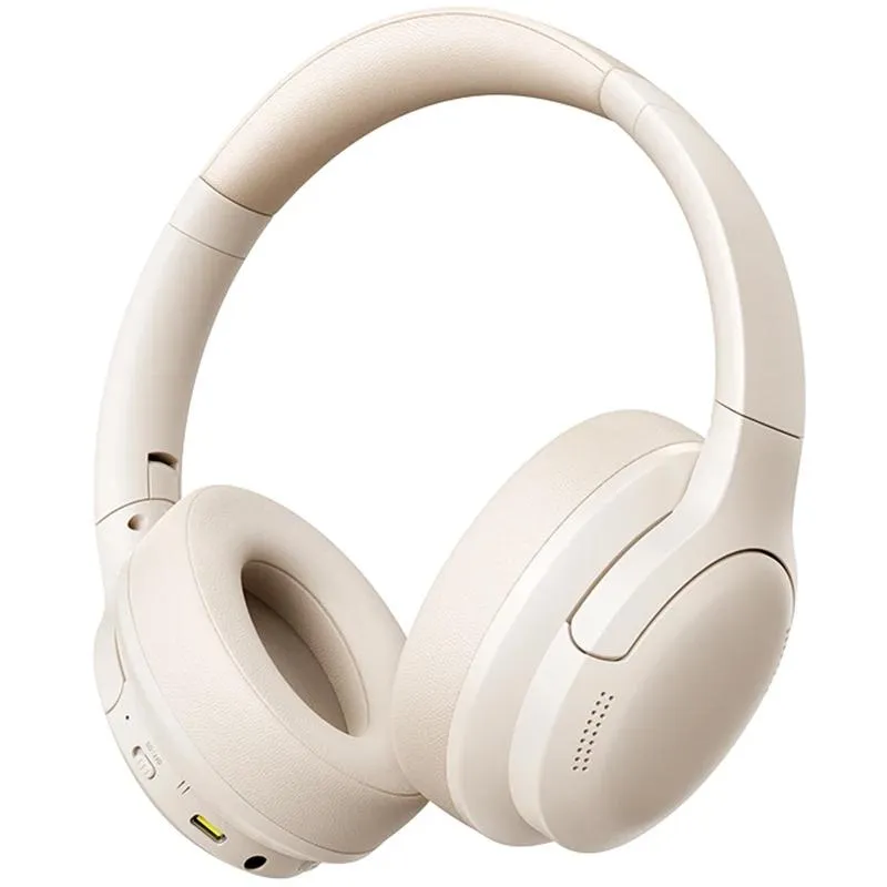 Накладні бездротові навушники Baseus Bass BH1 Lite AI ENC (A0203C) Starlight Off-White