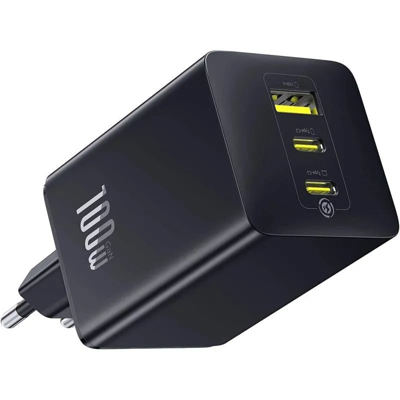 МЗП Baseus EnerFill FE11 Fast Charger PD100W+QC3.0 (1USB-A/2C) (P101821) Cosmic Black