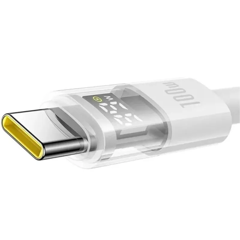 Дата кабель Baseus Display 2 Type-C to Type-C 100W Moon White — фото 3