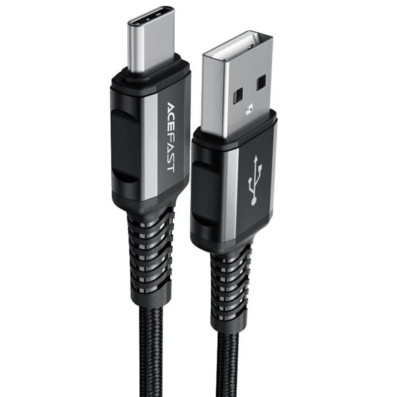 Дата кабель Acefast C1-04 USB to Type-C 3A Black
