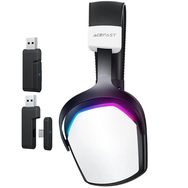 Накладні бездротові навушники Acefast H11 Gaming White — фото 5