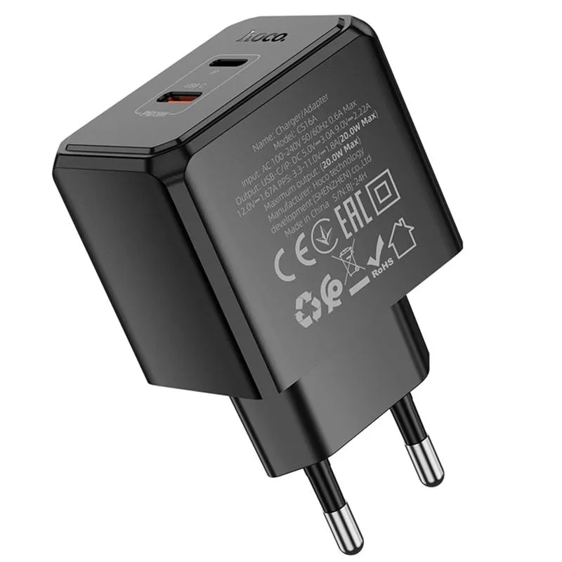МЗП Hoco CS16A Wish PD20W Black — фото 7