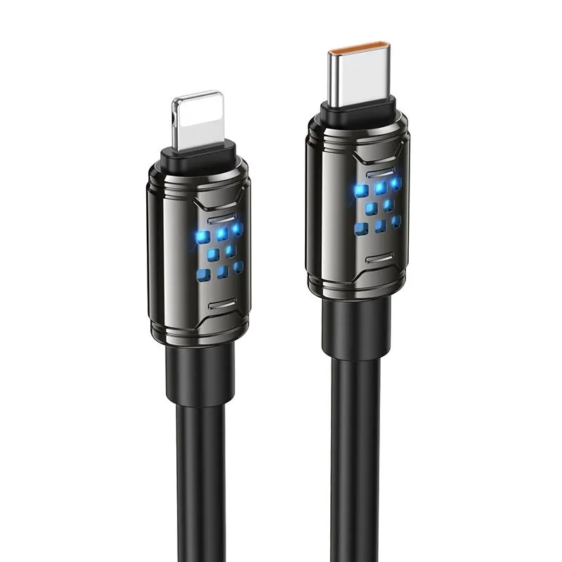 Дата кабель Hoco U143 Joy Type-C to Lightning 27W Black