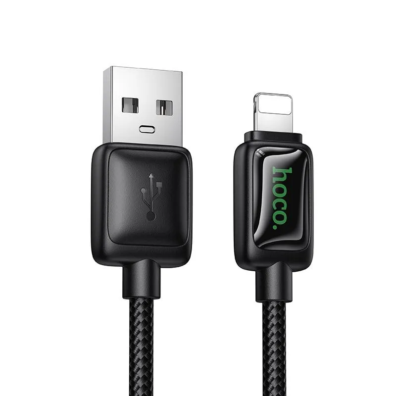 Дата кабель Hoco U146 Mundo USB to Lightning 12W Black