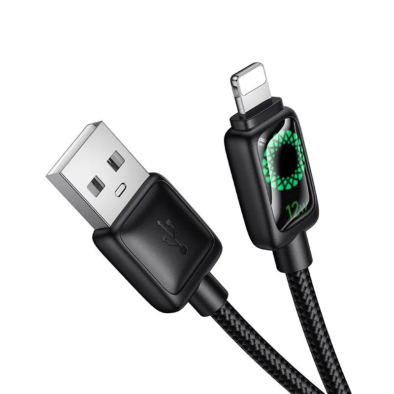 Дата кабель Hoco U146 Mundo USB to Lightning 12W Black — фото 2