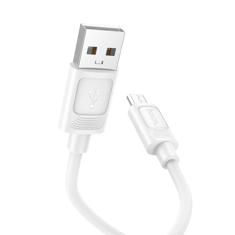 Дата кабель Hoco X122 Benefit USB to MicroUSB 2.4A White — фото 2