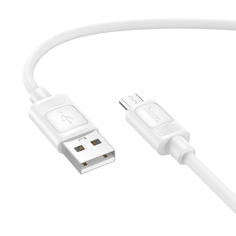 Дата кабель Hoco X122 Benefit USB to MicroUSB 2.4A White — фото 4