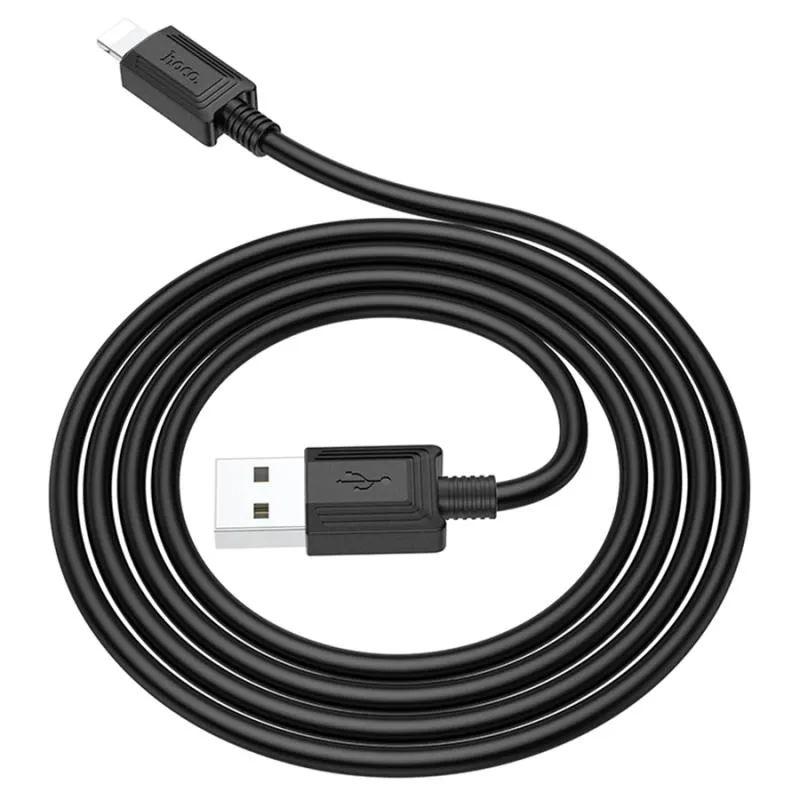 Дата кабель Hoco X73 Ferry USB to Lightning 2.4A Black — фото 2