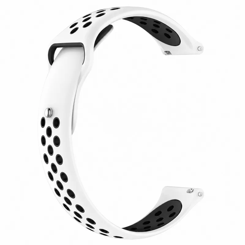 Силіконовий ремінець Active Air для Smart Watch 20mm White / Black