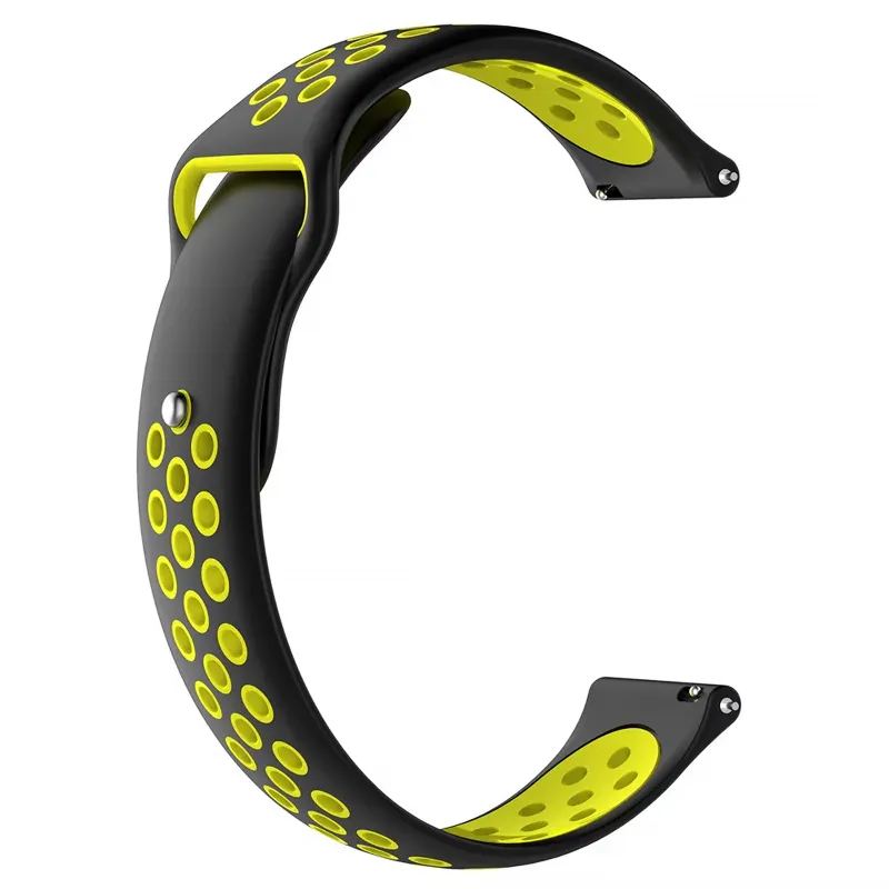 Силіконовий ремінець Active Air для Smart Watch 22mm Black / Yellow