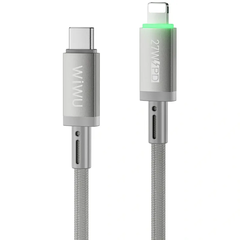 Дата кабель WIWU C082 Maglink USB to Type-C 60W Grey