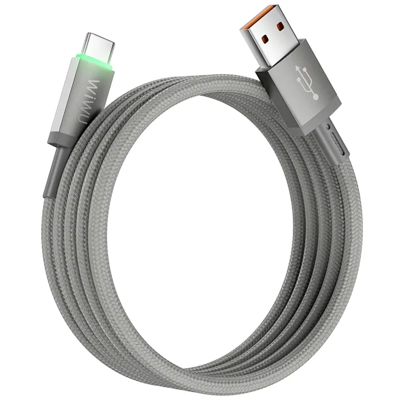 Дата кабель WIWU C082 Maglink USB to Type-C 60W Grey — фото 3