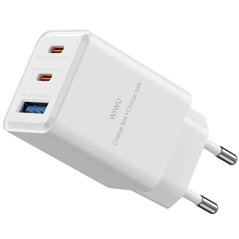 МЗП WIWU G026 Cube PD67W+QC3.0 GaN White — фото 3