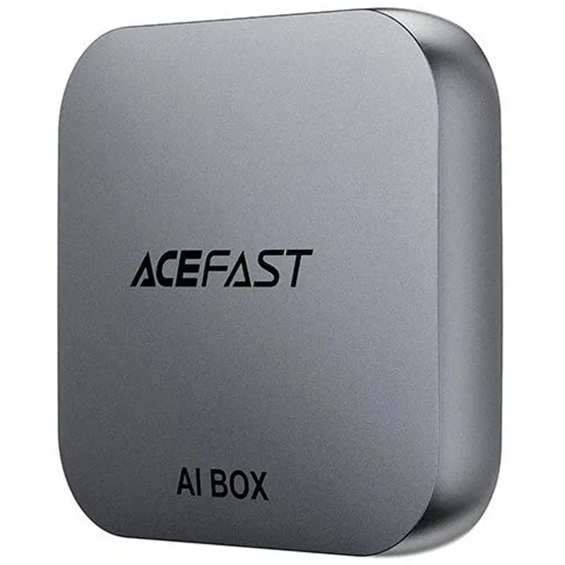 Адаптер Acefast QC2 AI Box car wireless CarPlay/Android Auto Metal gray — фото 2