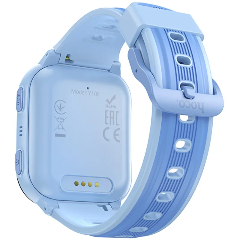 Дитячий cмарт-годинник Hoco Y108 4G with call function Blue — фото 2