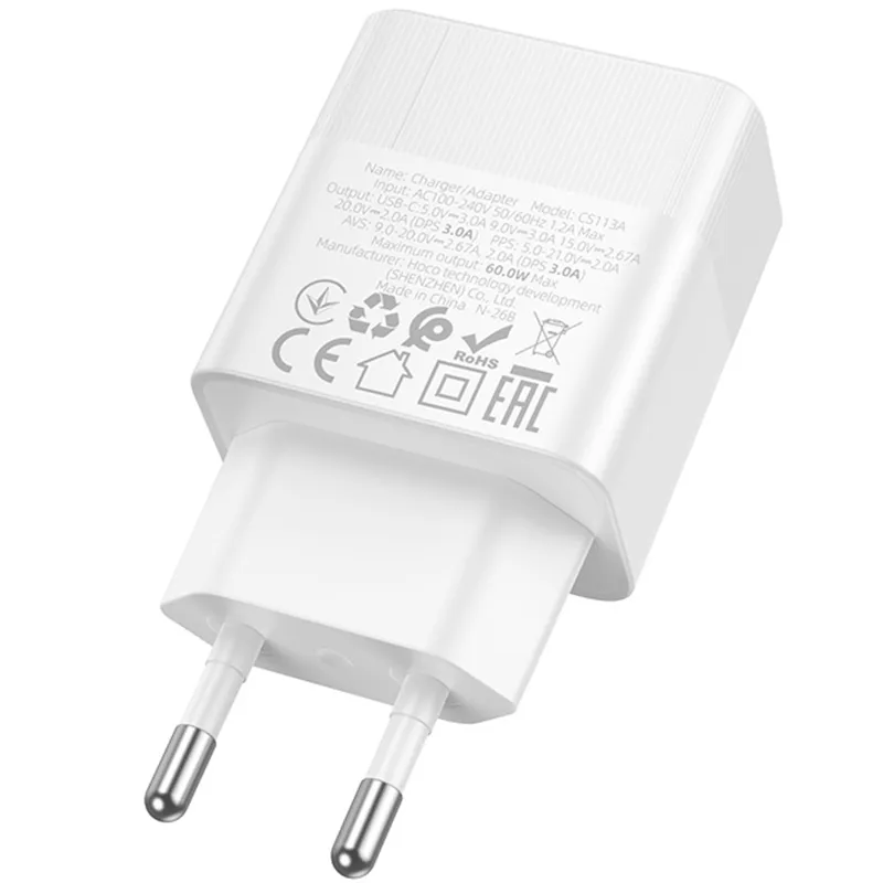 МЗП Hoco CS113A Lounge PD40W White — фото 2