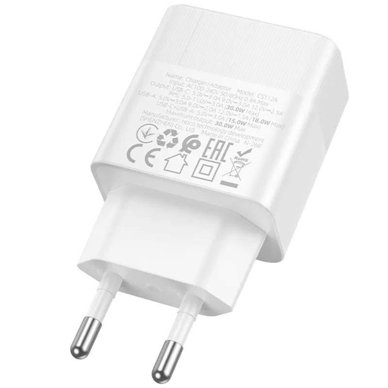 МЗП Hoco CS112A Lounge PD30W+QC3.0 White — фото 4