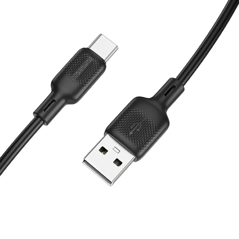 Дата кабель Borofone BX113 Lenny USB to Type-C 3A Black — фото 3