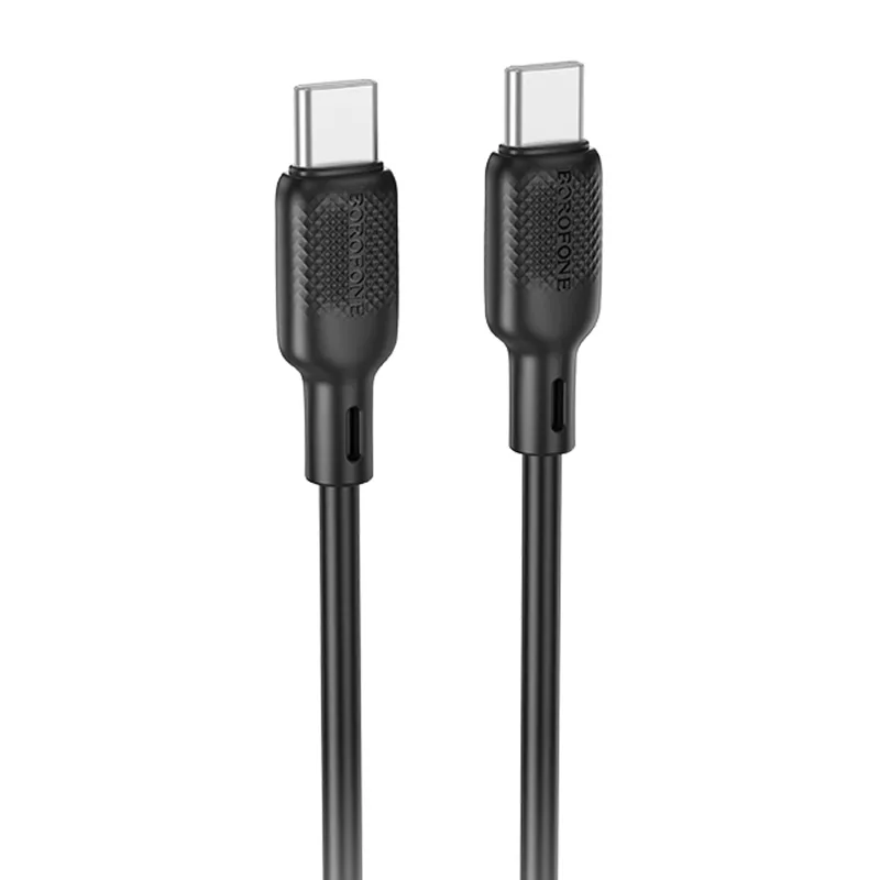 Дата кабель Borofone BX113 Lenny Type-C to Type-C 60W Black