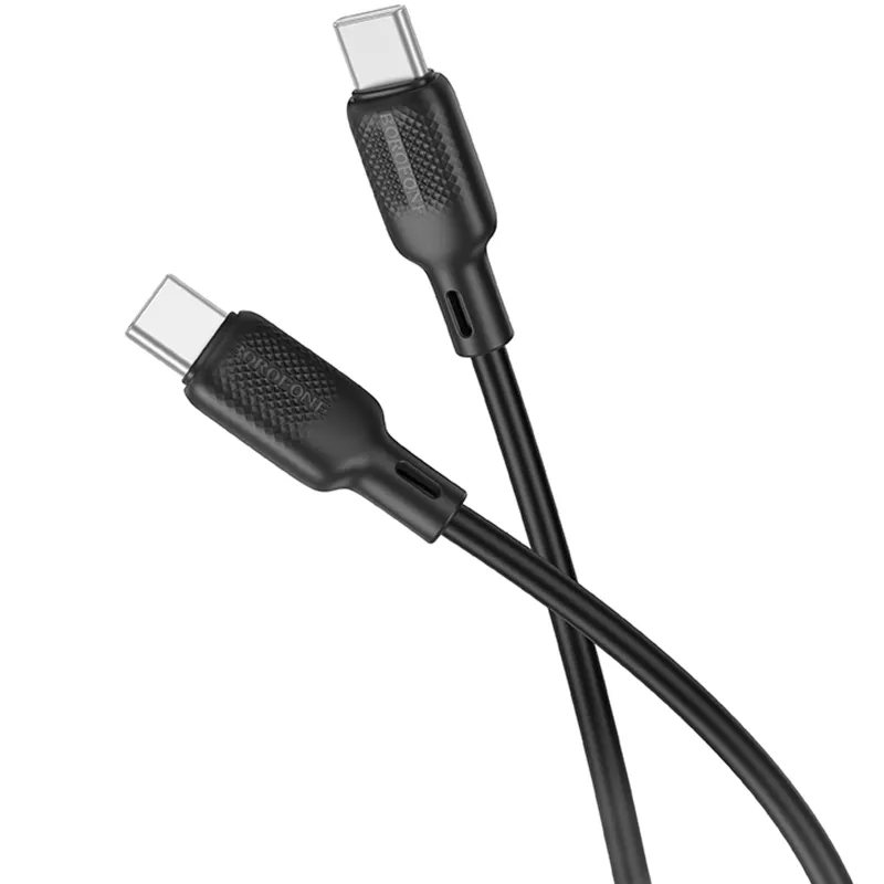 Дата кабель Borofone BX113 Lenny Type-C to Type-C 60W Black — фото 3