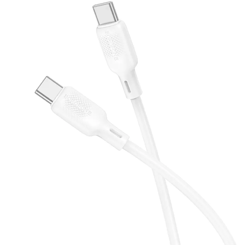 Дата кабель Borofone BX113 Lenny Type-C to Type-C 60W White — фото 3