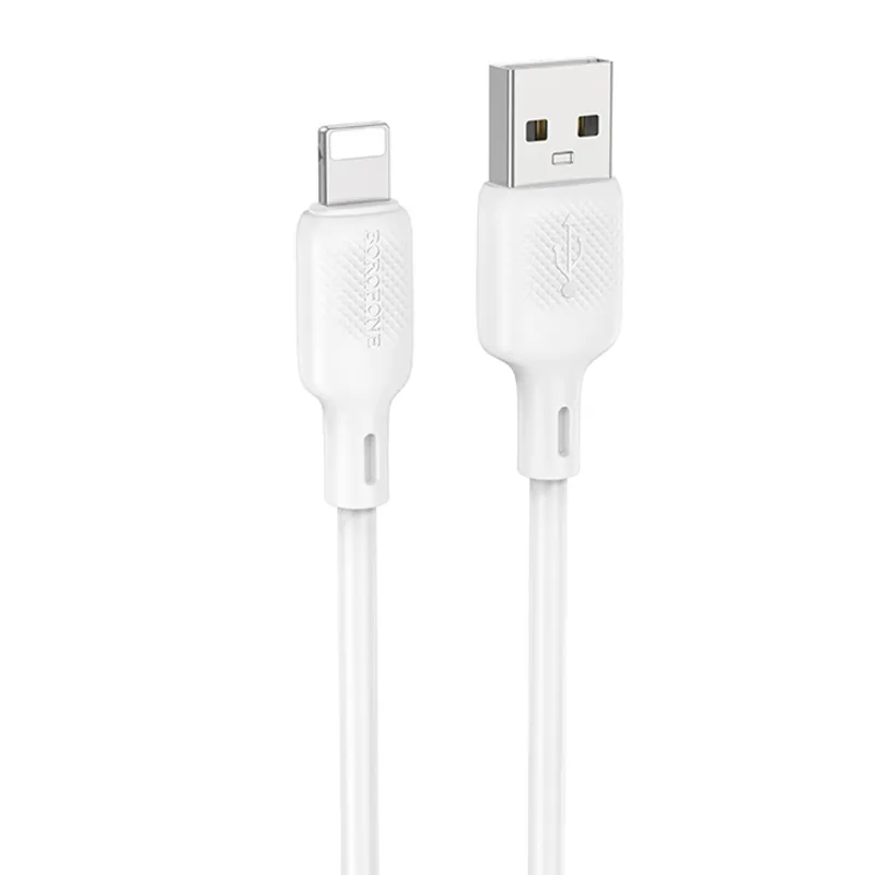Дата кабель Borofone BX113 Lenny USB to Lightning 2.4A White