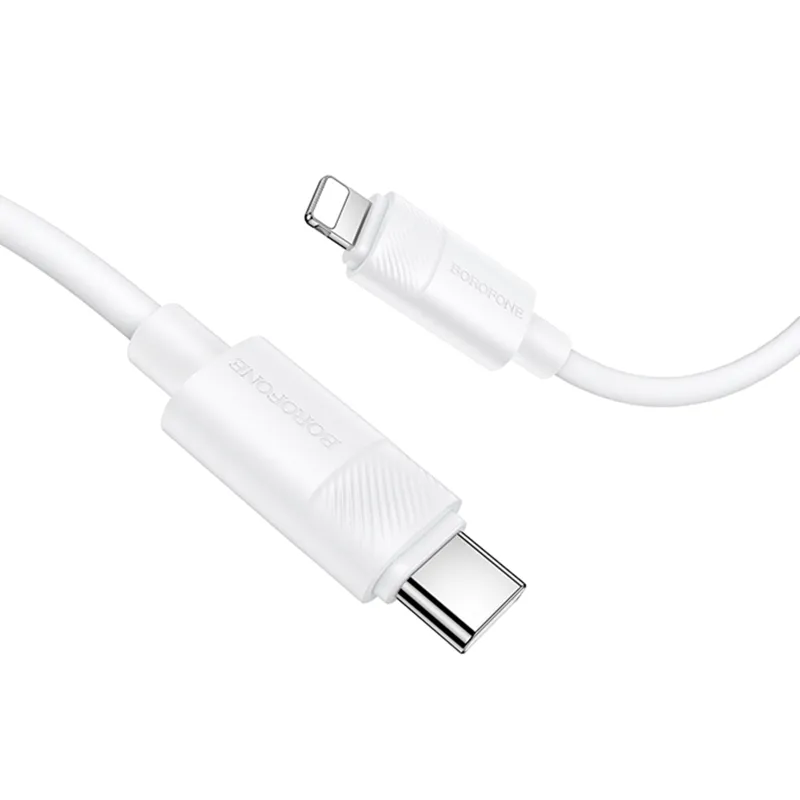 Дата кабель Borofone BX123 Leya Type-C to Lightning 30W White — фото 4