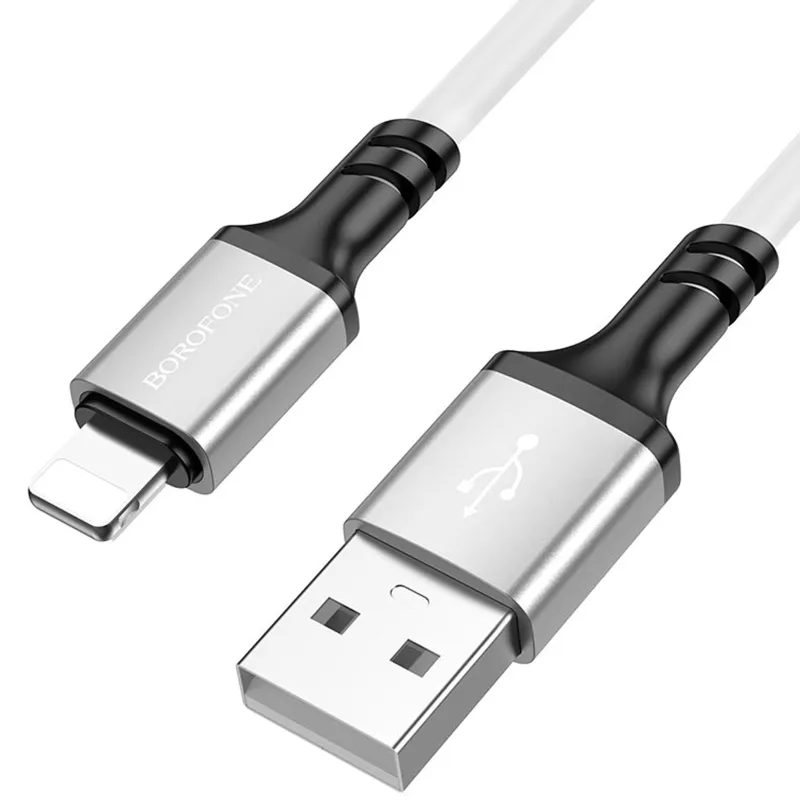 Дата кабель Borofone BX83 Famous USB to Lightning 2.4A White — фото 2