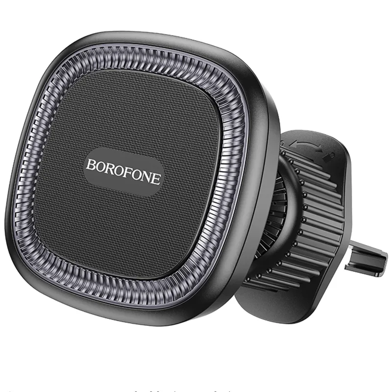 Автотримач Borofone BH96 NT Ice ring magnetic (air outlet) Black / Gray