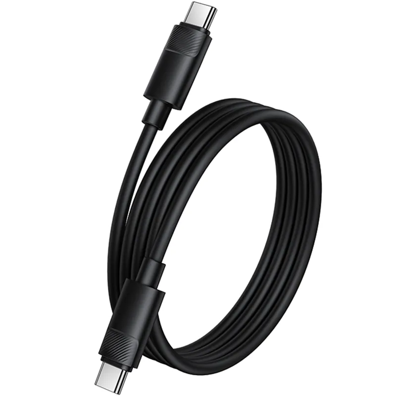 Дата кабель Borofone BX123 Leya Type-C to Type-C 60W Black — фото 3