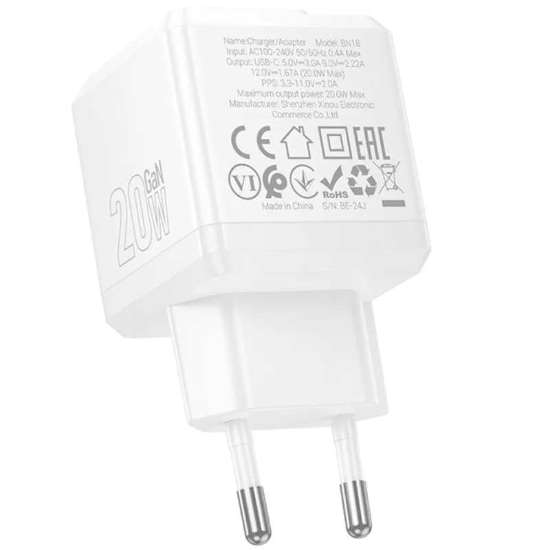 МЗП Borofone BN18 Intenso PD20W White — фото 3