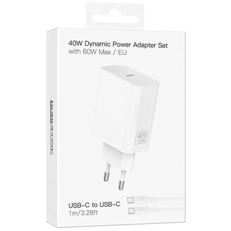 МЗП Borofone BA109A Star PD40W + кабель Type-C to Type-C White — фото 2