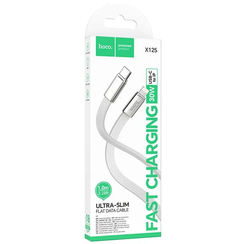 Дата кабель Hoco X125 Exceso Type-C to Lightning 30W White — фото 4