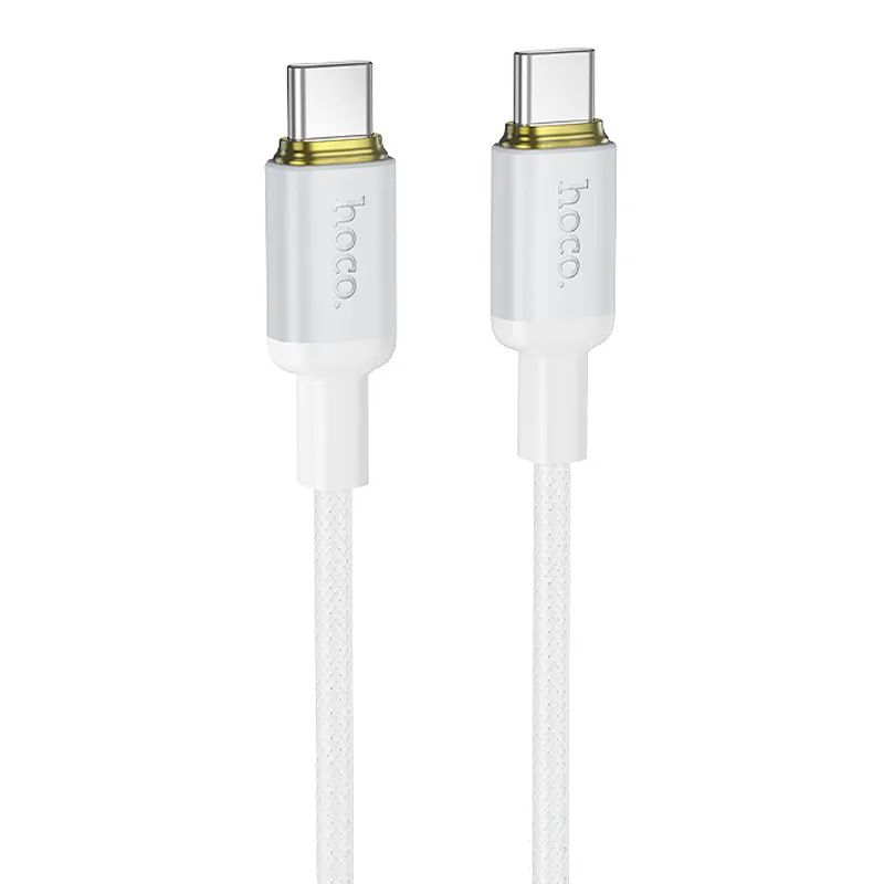 Дата кабель Hoco X128 Benefit Type-C to Type-C 60W White