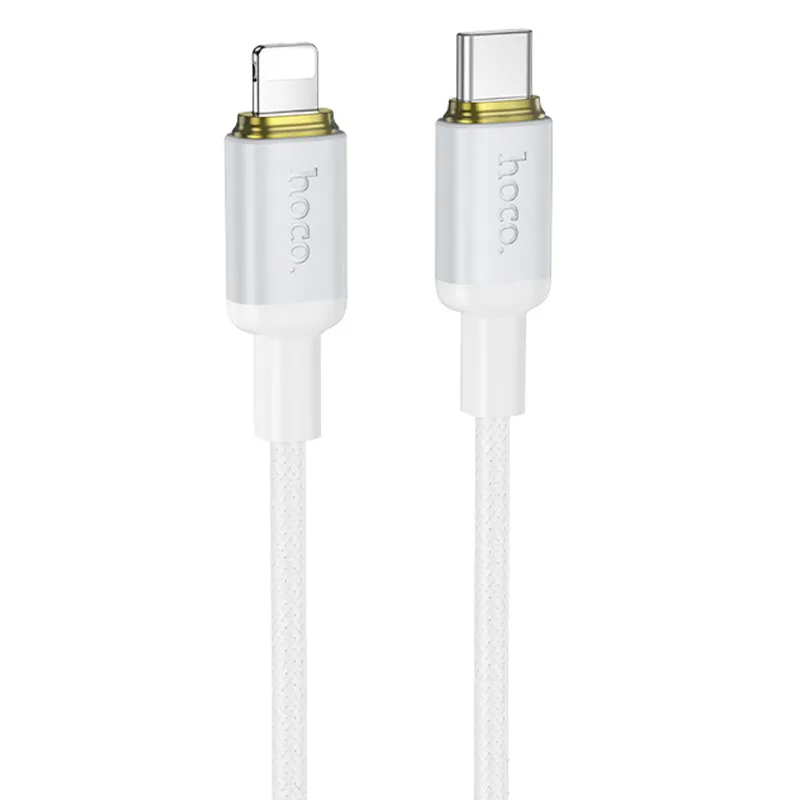 Дата кабель Hoco X128 Benefit Type-C to Lightning 30W White