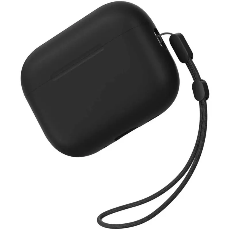 Силіконовий футляр BlueO Liquid silicone для навушників Airpods Pro 2 Black