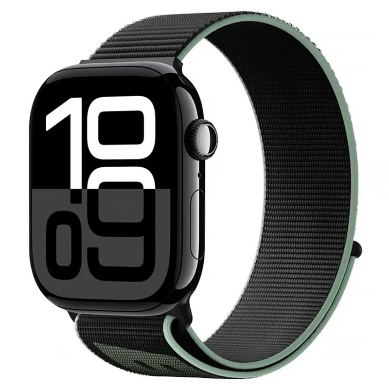 Ремінець BlueO Woven Nylon Sport для Apple Watch 42 /44/45/46/49mm Black