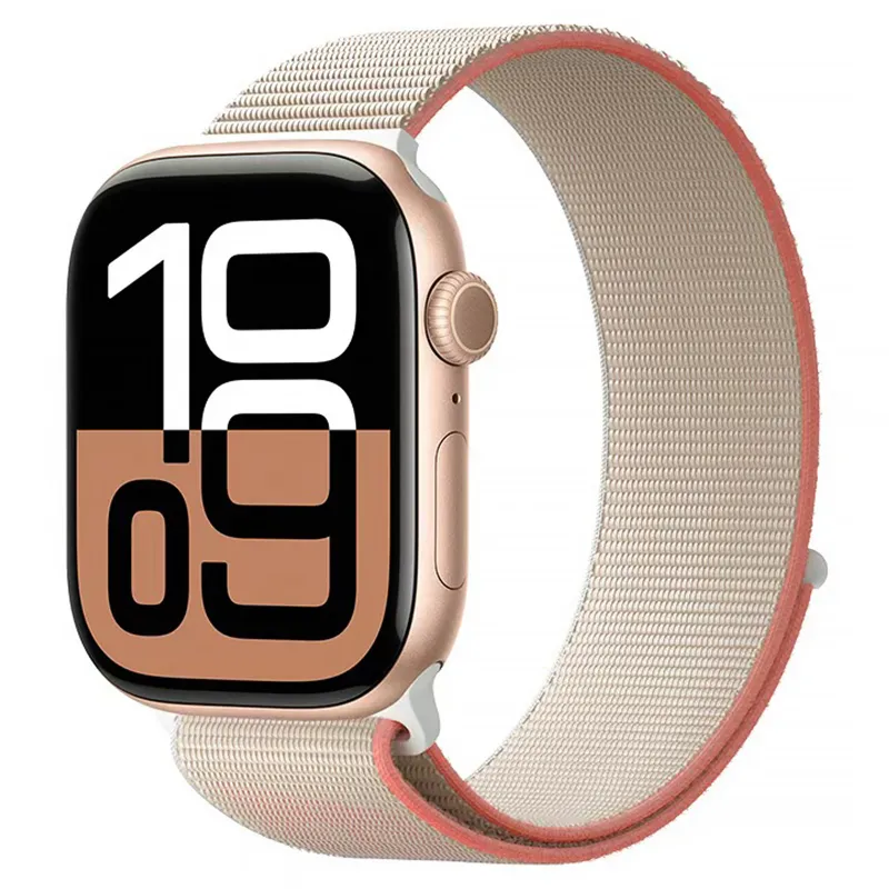 Ремінець BlueO Woven Nylon Sport для Apple Watch 38/40/41/42mm Pink Sand