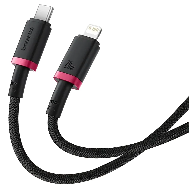 Дата кабель Baseus Dura Series Fast Charging Type-C to Lightning 20W Red / Black — фото 3