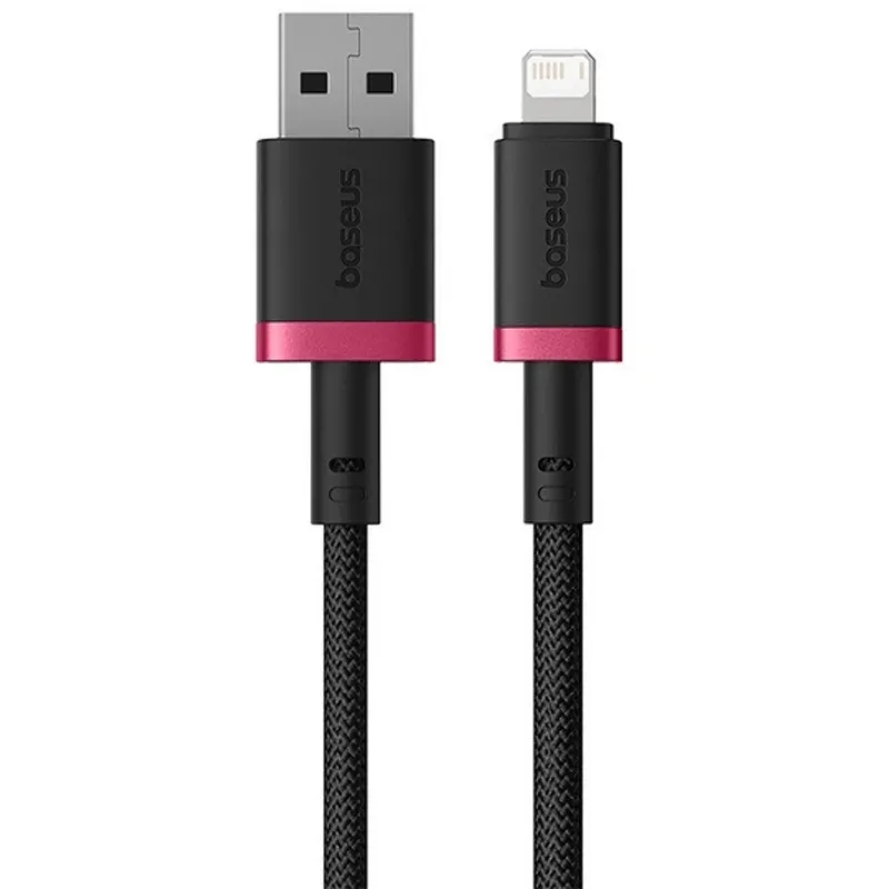Дата кабель Baseus Dura Series Fast Charging USB to Lightning 2.4A Red / Black