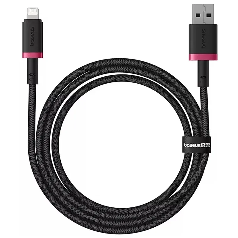 Дата кабель Baseus Dura Series Fast Charging USB to Lightning 2.4A Red / Black — фото 4