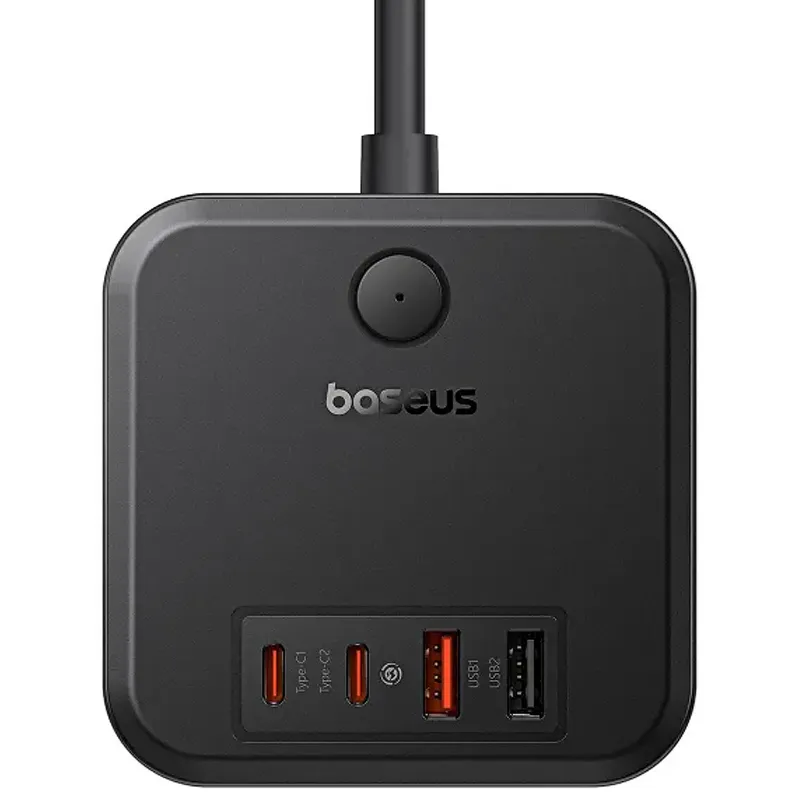 Подовжувач Baseus PowerCombo PD30W+QC3.0 Cluster Black — фото 2