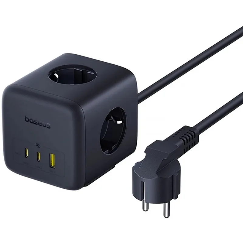 Подовжувач Baseus EnerFill FA11 PD67W+QC3.0 Cosmic Black — фото 3