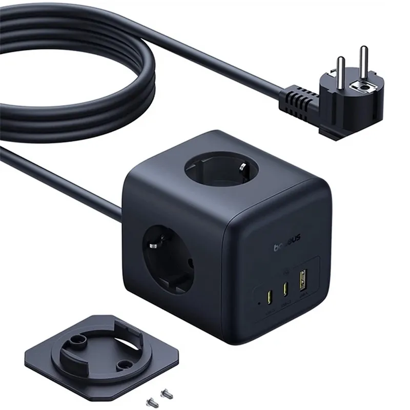 Подовжувач Baseus EnerFill FA11 PD67W+QC3.0 Cosmic Black — фото 5